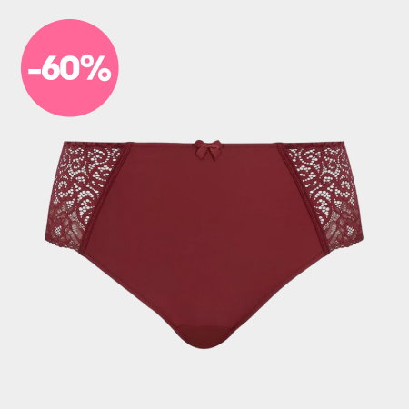 Culotte echancree cherry red rouge