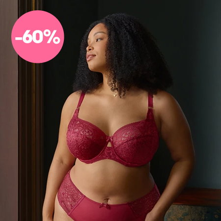 Soutien-gorge emboitant estel cherry red rouge