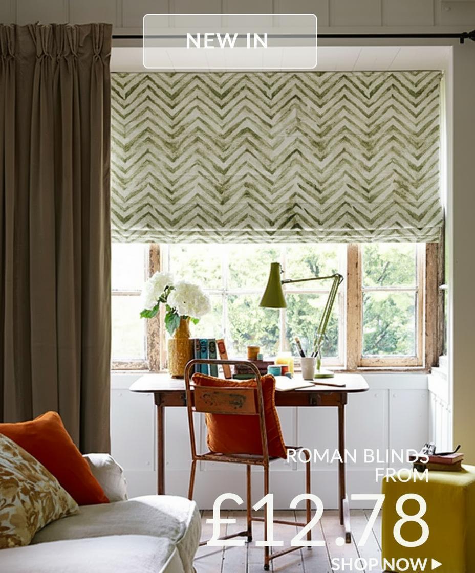 New Geometric Designs Roman Blinds