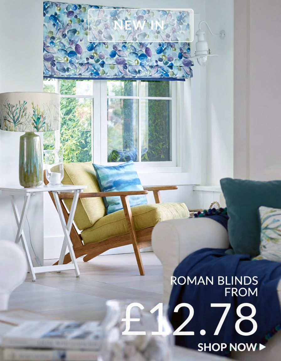 New Abstract Prints Roman Blinds