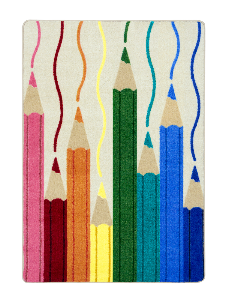 Environments® Pencil Brights Rug 3’11" x 5’5"