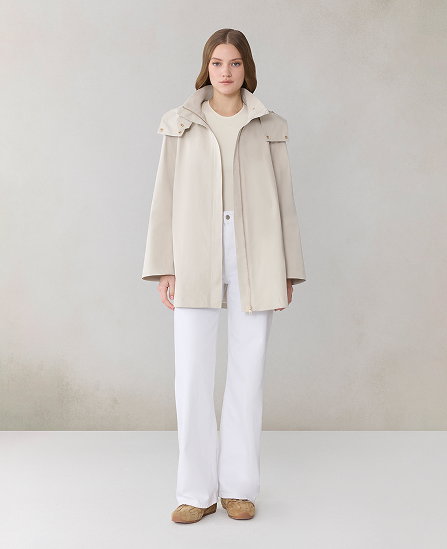 NALANI Swing Coat in Waterproof Twill