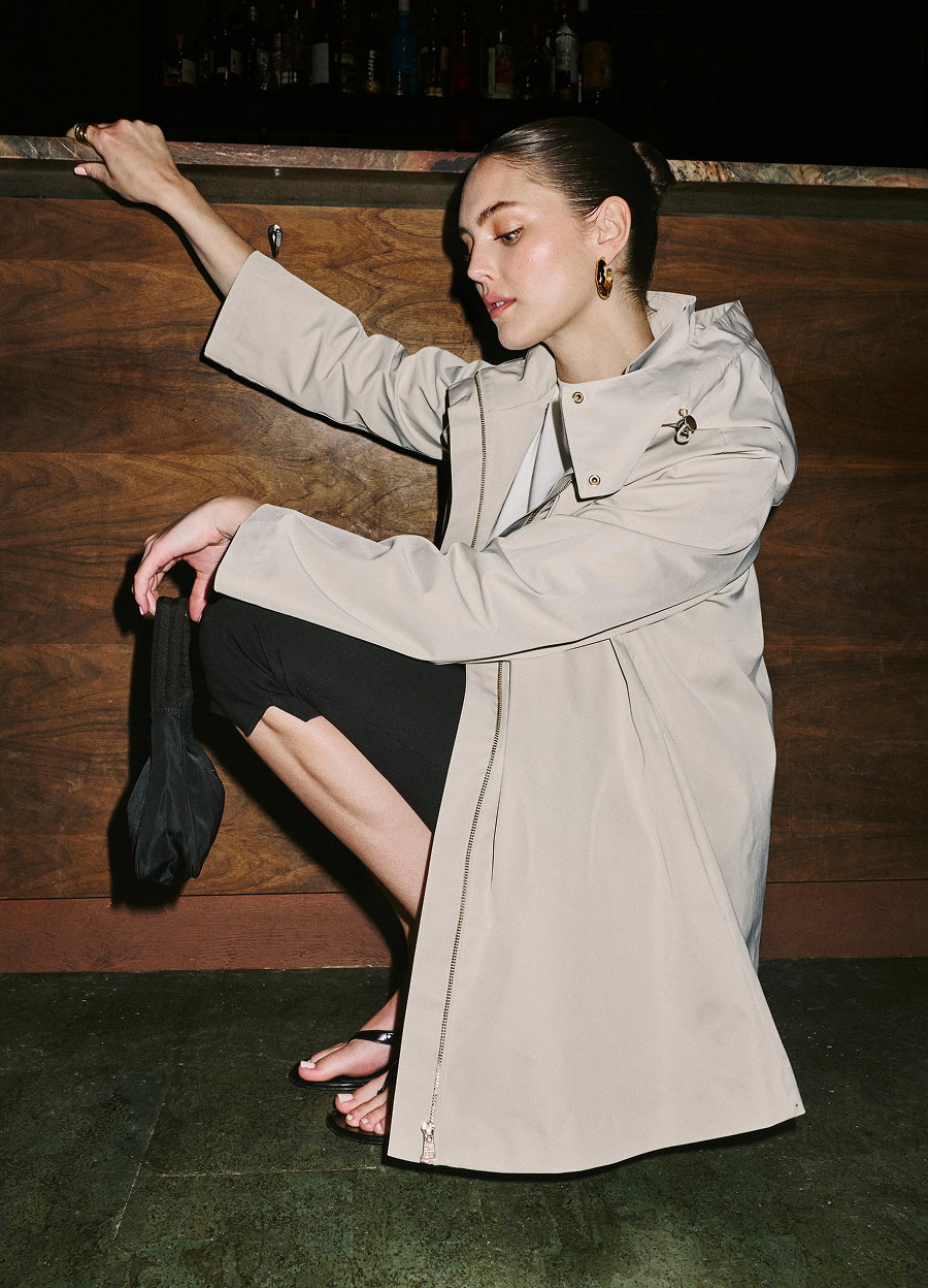 NALANI Swing Coat in Waterproof Twill