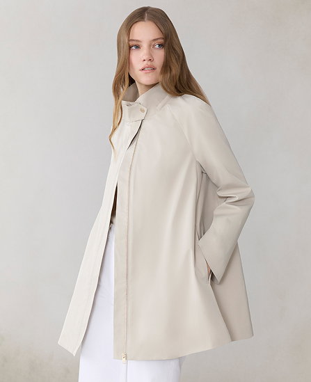 NALANI Swing Coat in Waterproof Twill