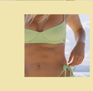 Simply Sweet Eyelet Helena Underwire Bikini Top - Medium bust coverage, while adjustable straps with O-rings and sliders plus a center-back butterfly clip