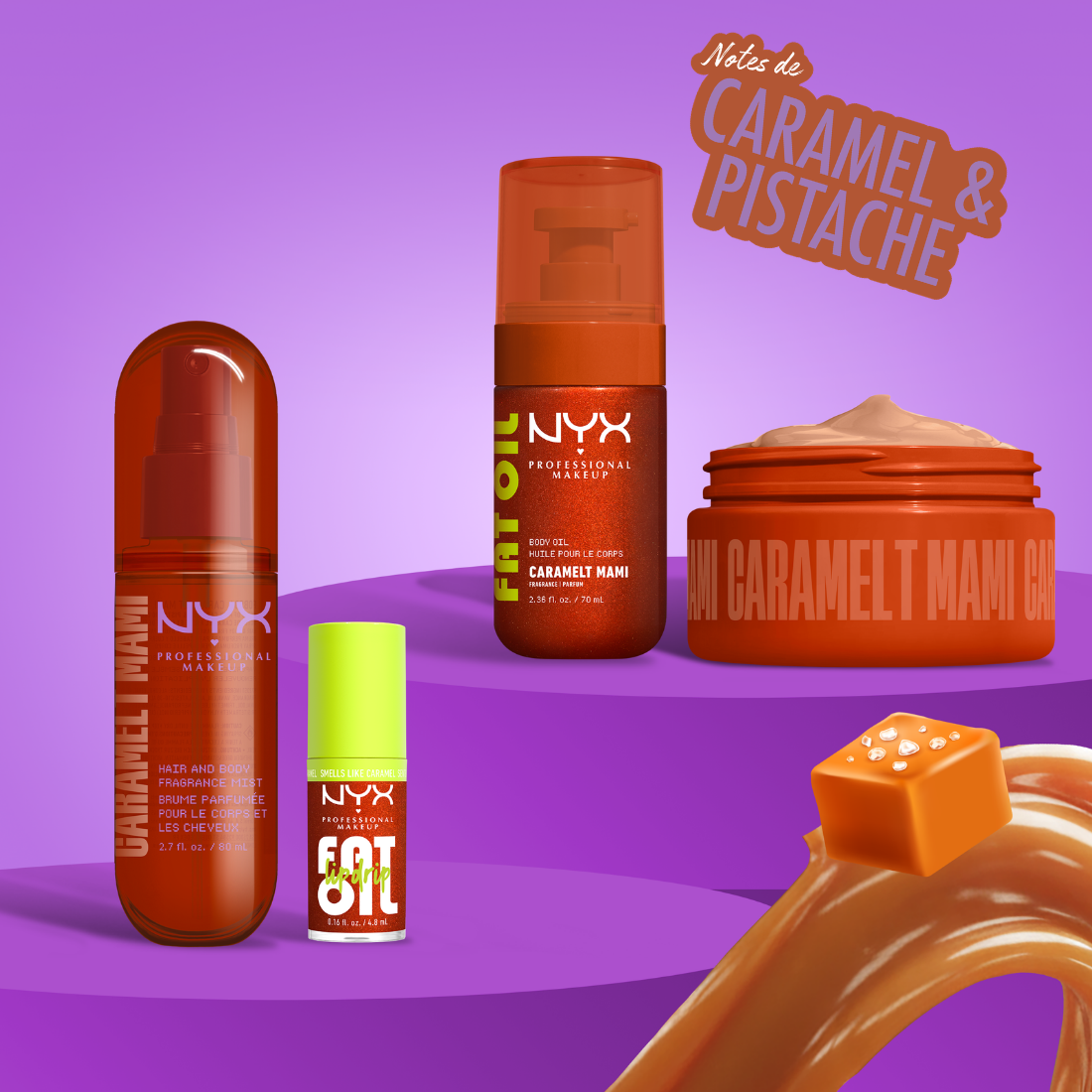 Notes de caramel et pistache