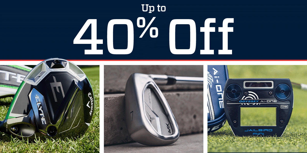 Up to 40% off.