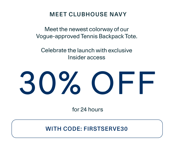 Shop Tennis Backpack Tote in Clubhouse Navy