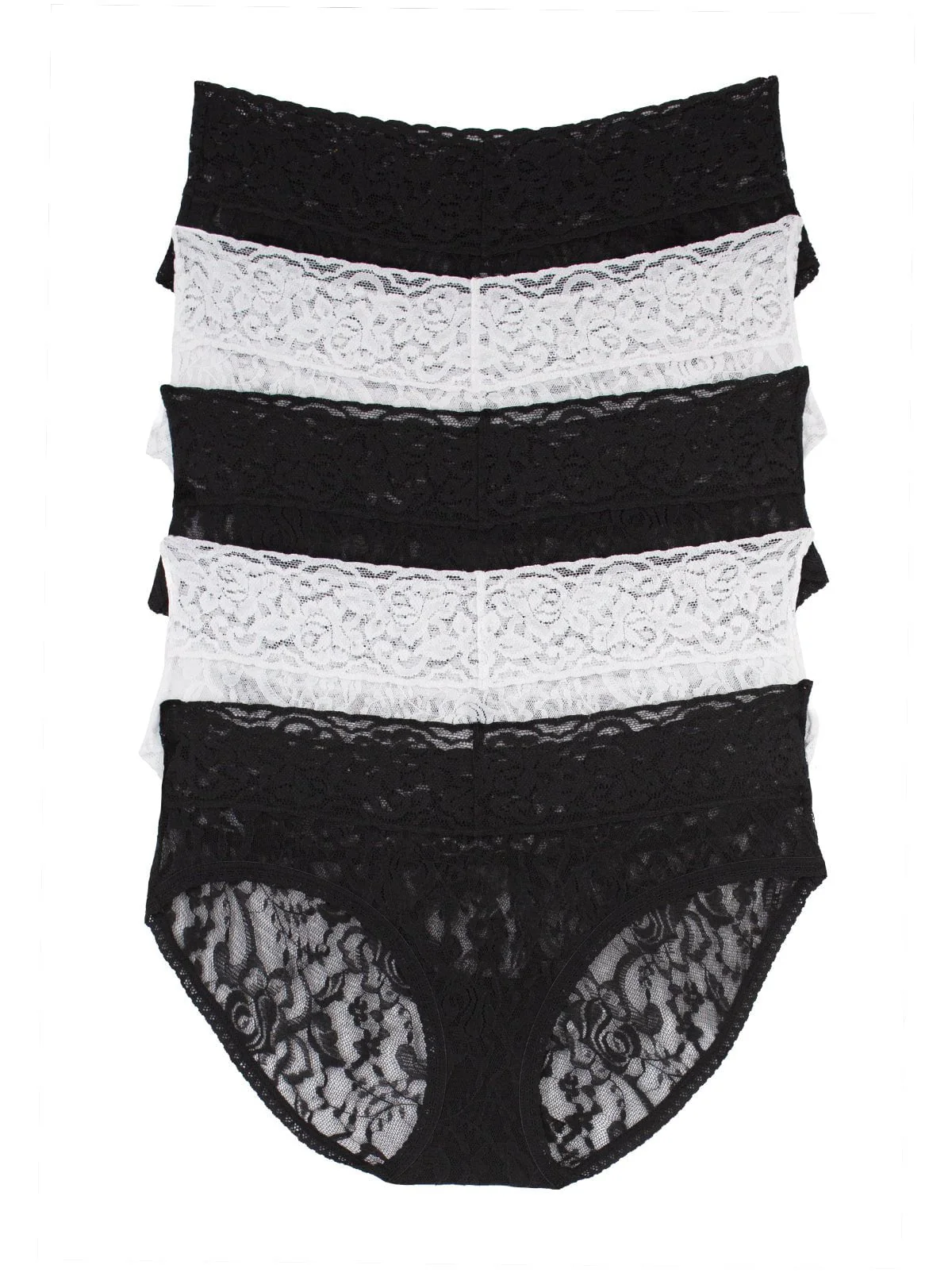 Image of Signature Stretch Lace Low Rise Hipster 5-Pack
