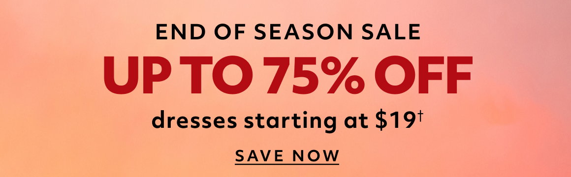 END OF SEASON SALE - SAVE NOW