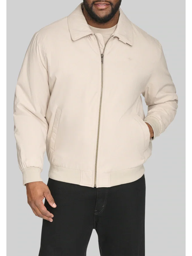 Dockers Tailored Fit Micro Twill Golf Bomber Jacket - Big & Tall