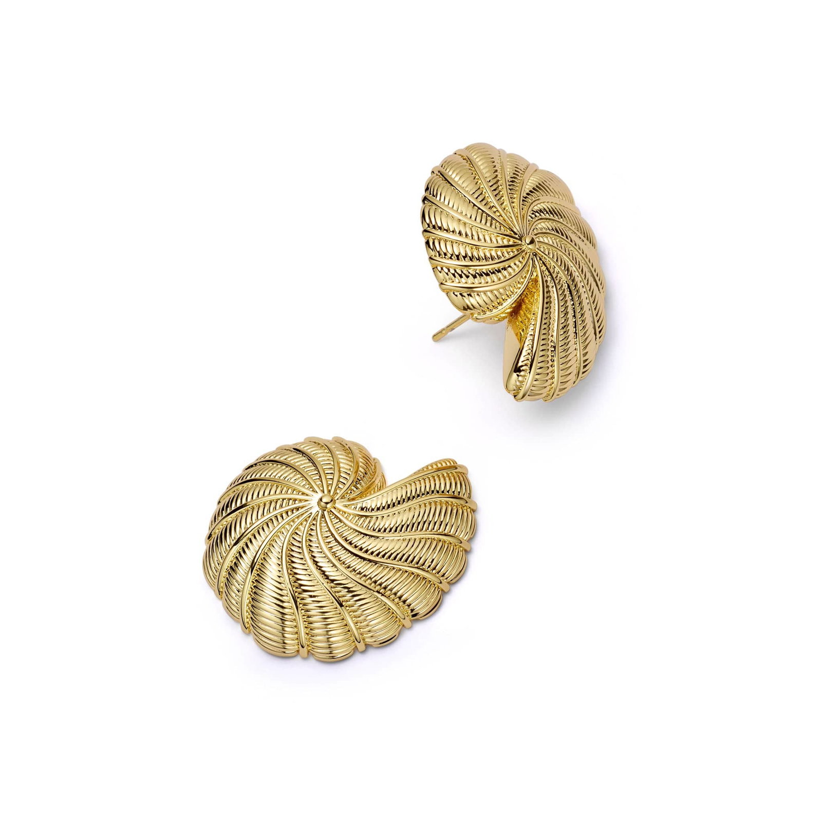 Image of Polly Oversized Shell Stud Earrings