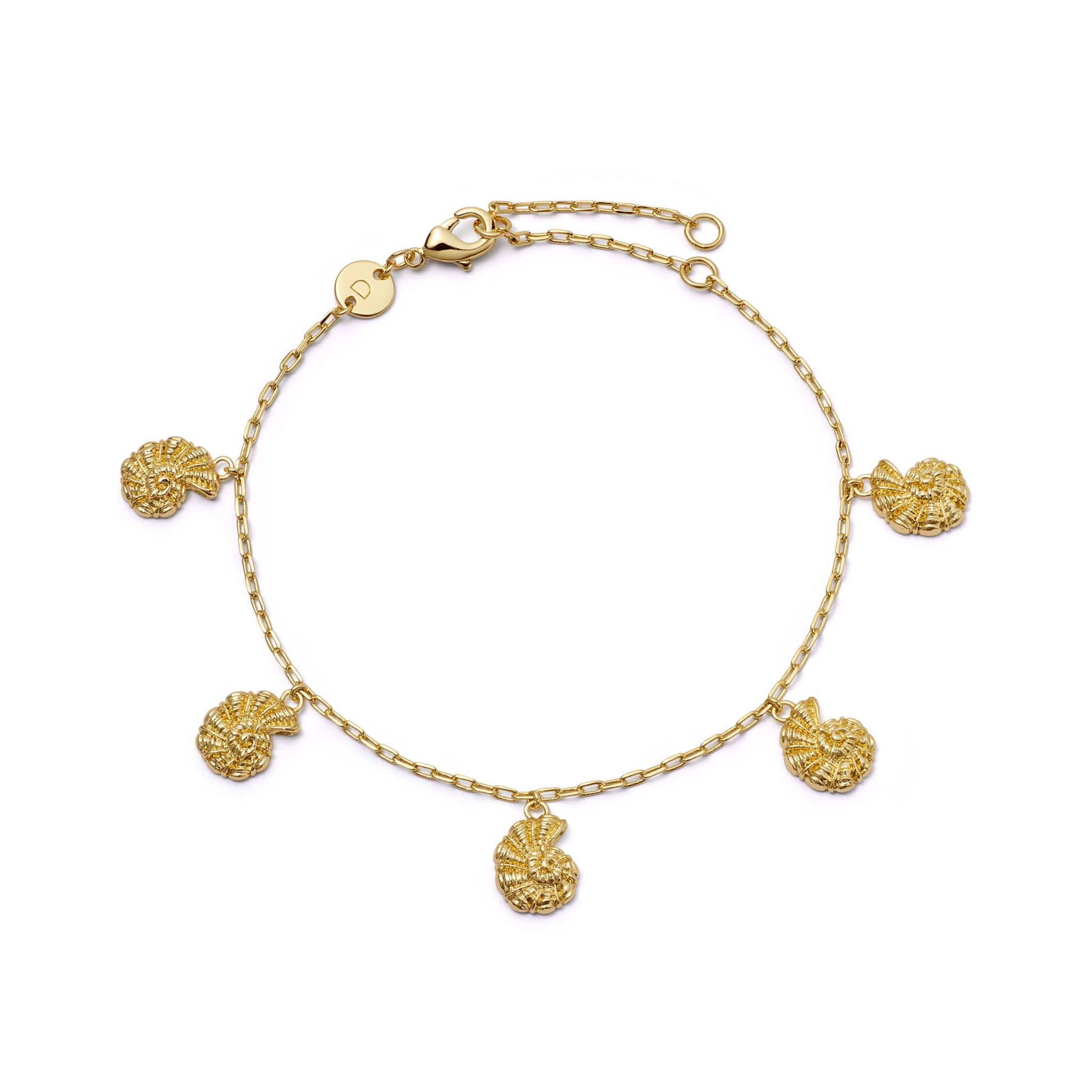 Image of Polly Shell Charm Bracelet