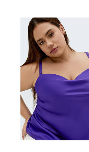 Shop the Cowl Neck Satin Cami