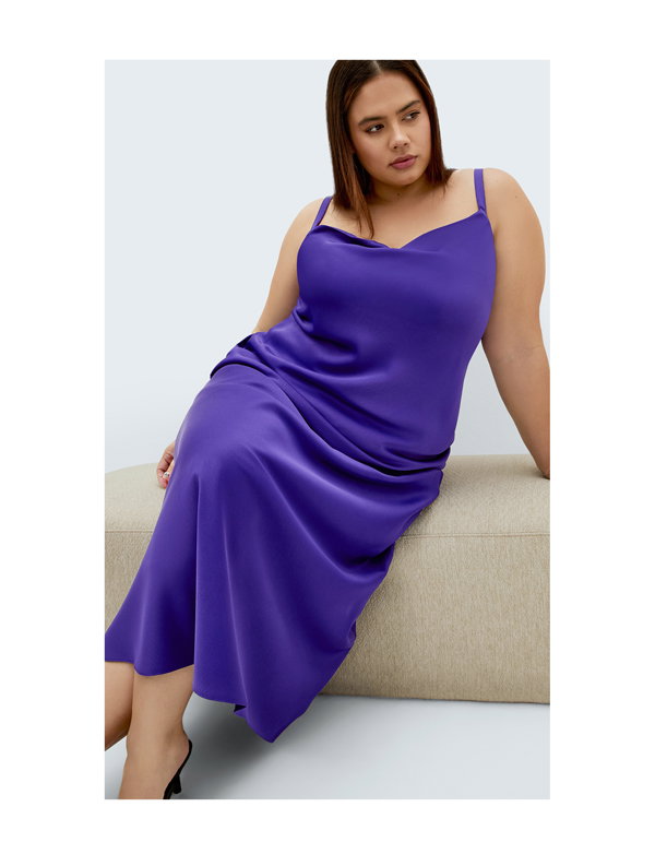 Shop the Miranda Satin Midi Skirt