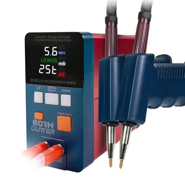 GLITTER 801H High-Efficiency Dual Function Welding Tool with Nickel-Nickel and Pure Nickel Spot Welding ModesFeatures Ultra-Low Internal Resistance and High Energy Double Pulse Welding