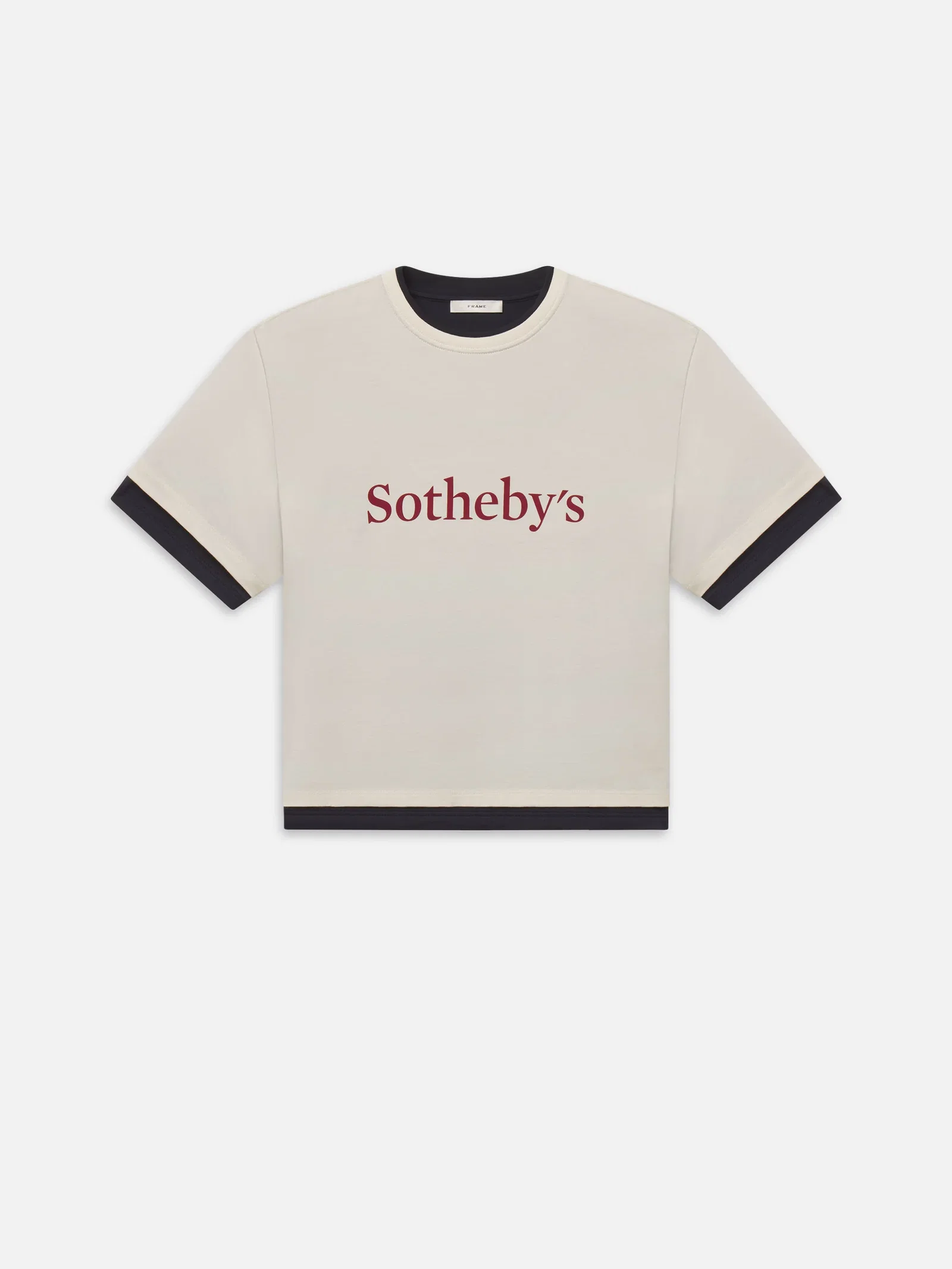 SOTHEBY'S LAYERED TEE IN CREAM MULTI