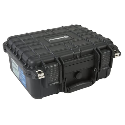 Strongway 13in. Portable All-Weather Protective Storage Case, IP65 Water Resistant, Black