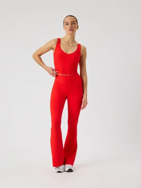 Studio Ribbed Flare Tights Regular