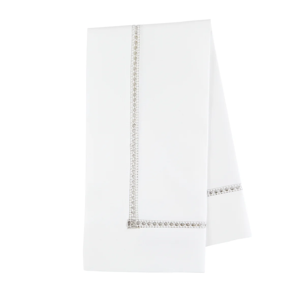 Image of Hemstitch Napkin Silver