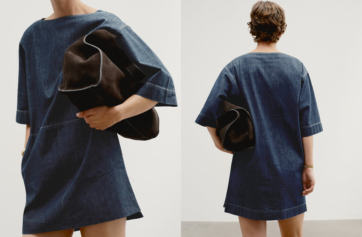 Shown in Rinse Repeat. Lightweight denim in a dark, clean wash.