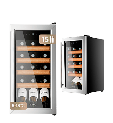 VINOTECA PARA 15 BOTELLAS EVVO VT15 INOX