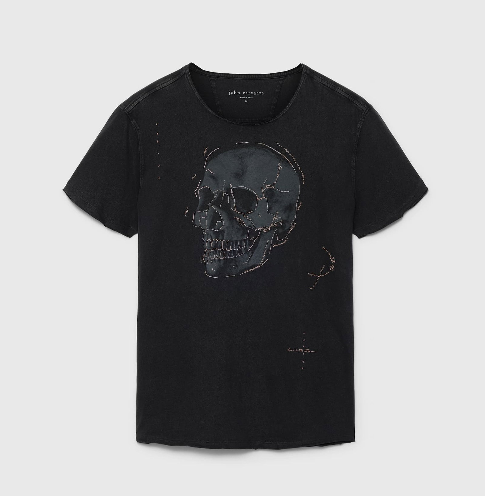 SKULL EMBROIDERY TEE