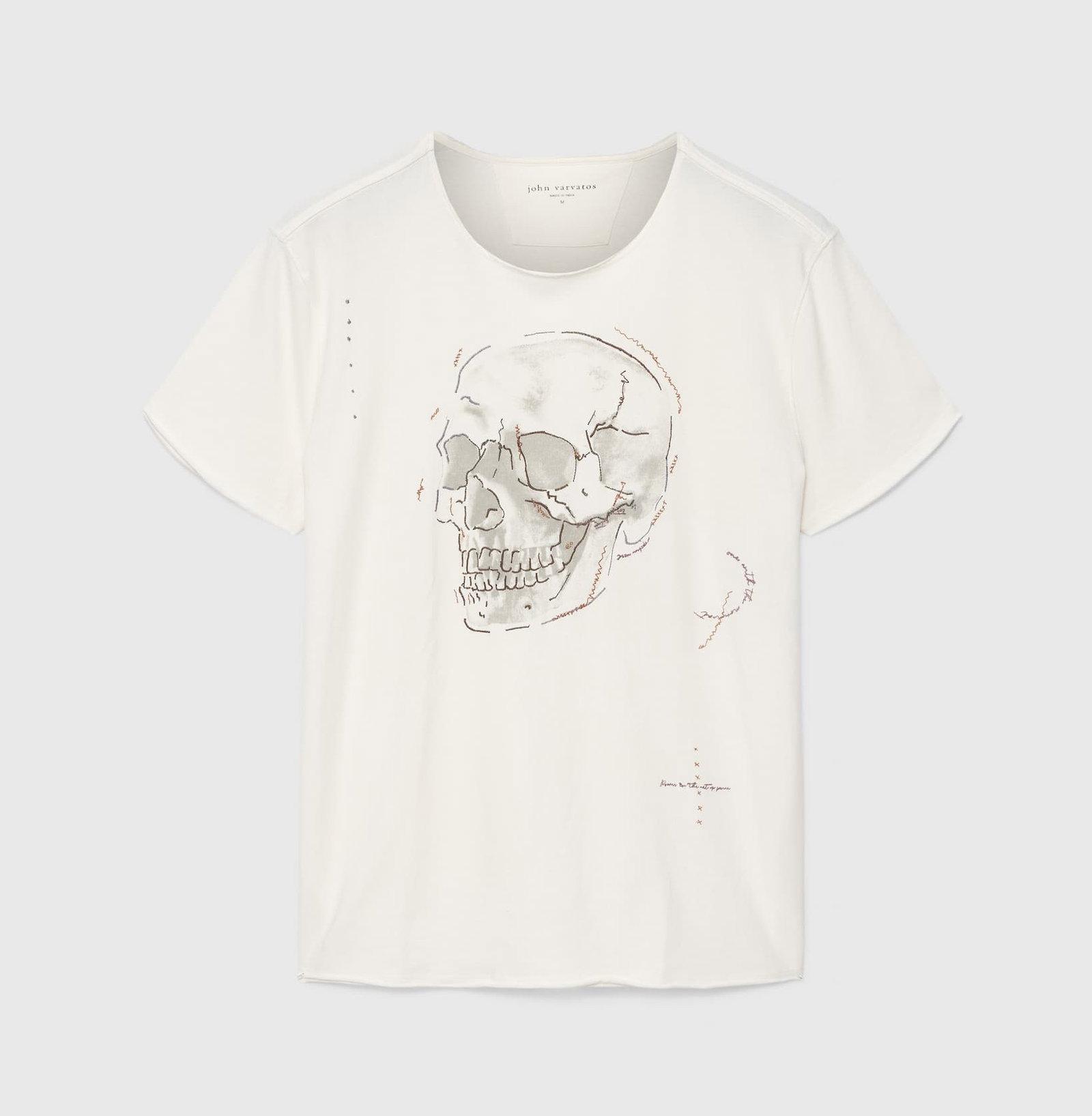 SKULL EMBROIDERY TEE