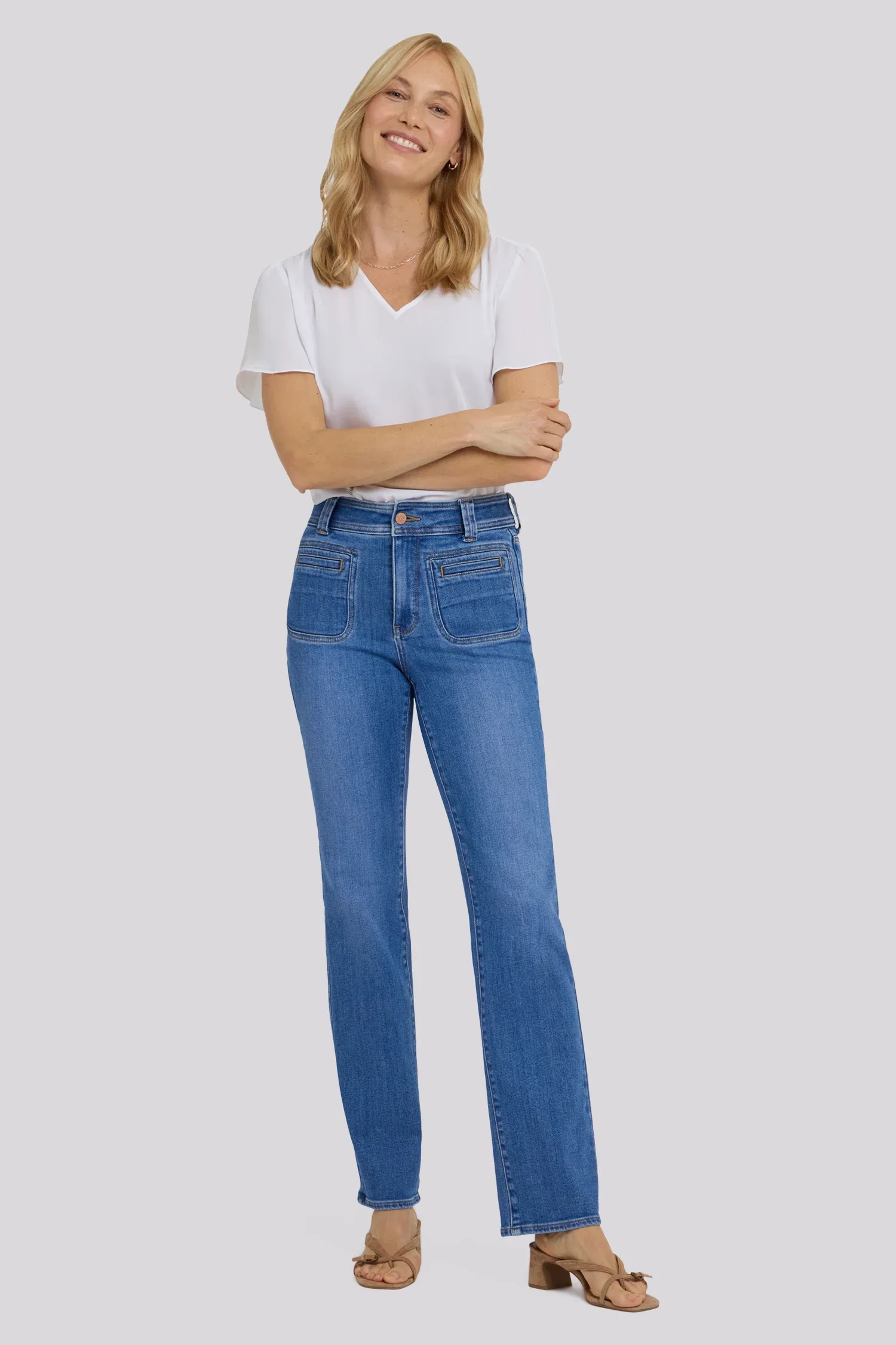 Image of Marilyn Straight Jeans - Blue Paradise