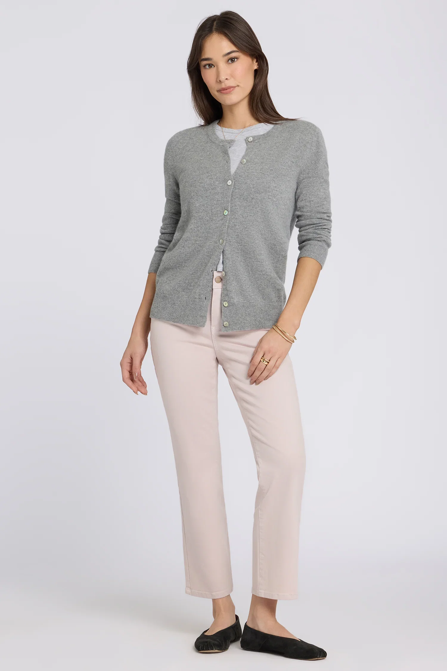 Image of Marilyn Straight Ankle Jeans - Rock Flower
