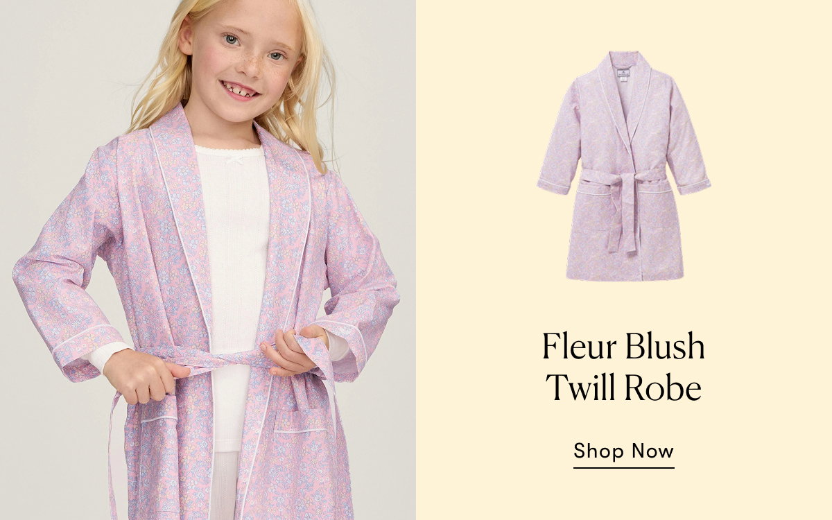 Fleur Blush Twill Robe