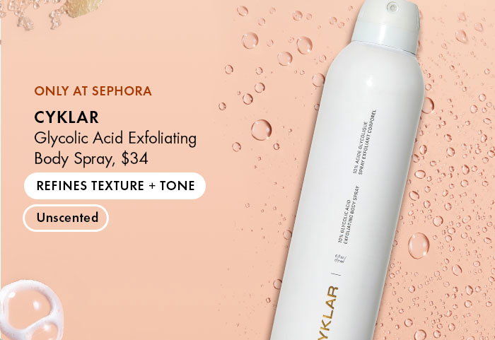 Cyklar Glycolic Acid Exfoliating Body Spray