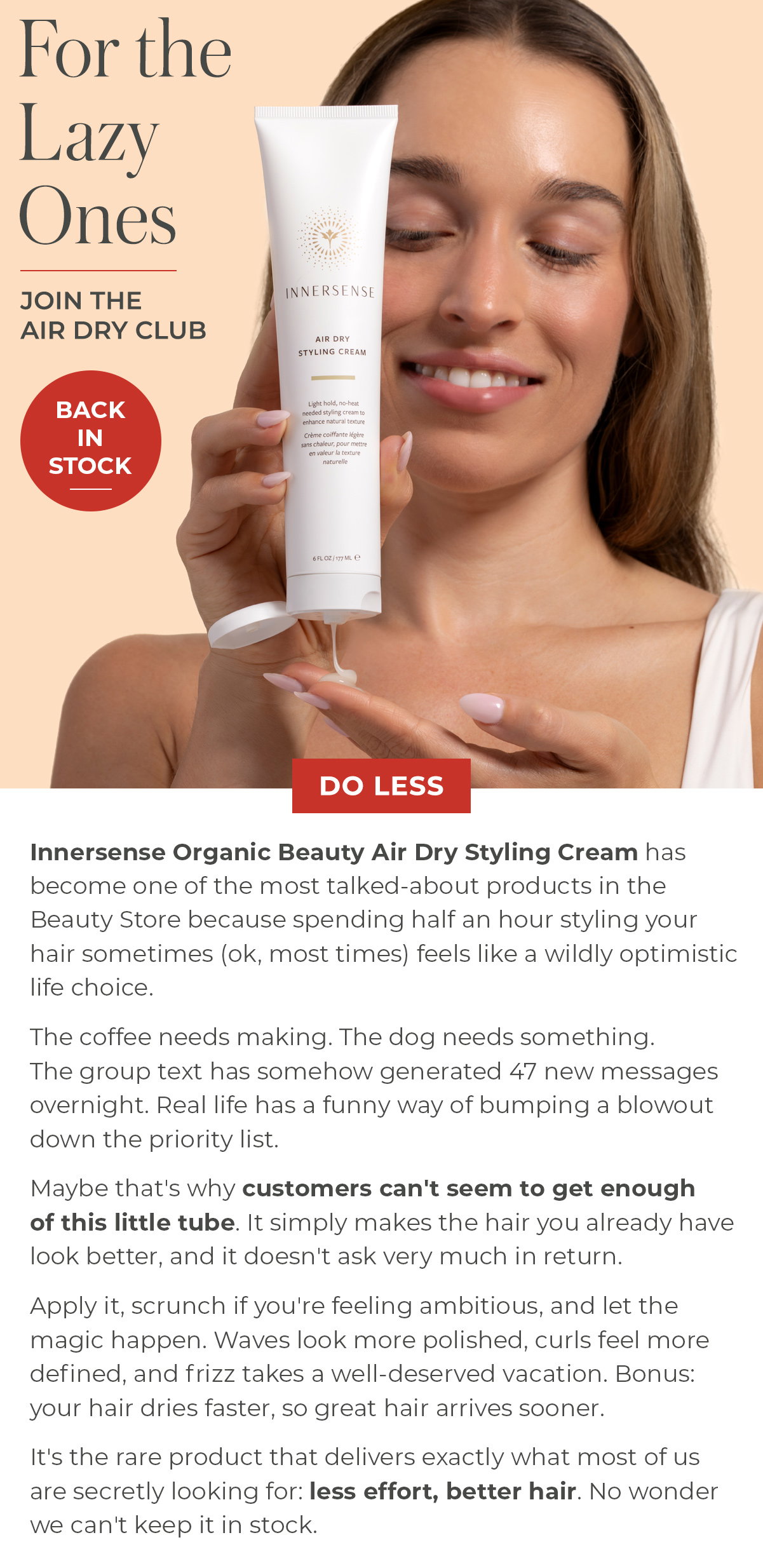 For the Lazy Ones | Join the Air Dry Club