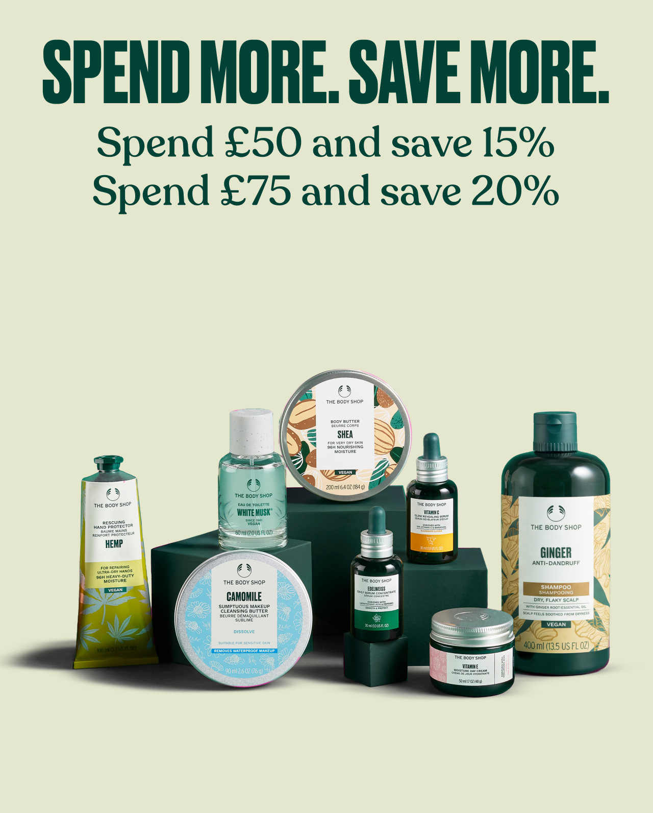 Spend more. Save more
