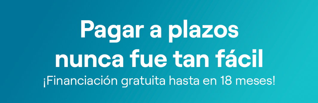 Hasta un -60% de descuento en la página web y financiación gratuita hasta 18 meses.