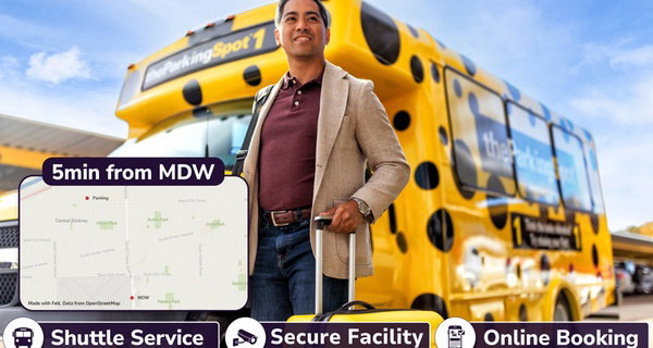 3, 5, or 7 days of hassle-free parking at The Parking Spot (MDW)