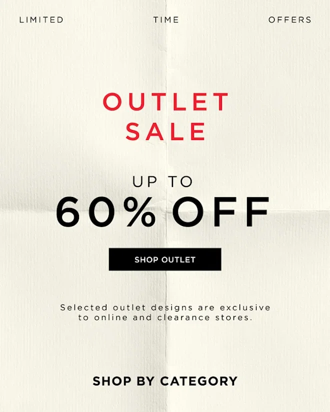 Outlet Sale - Up To 60% Off