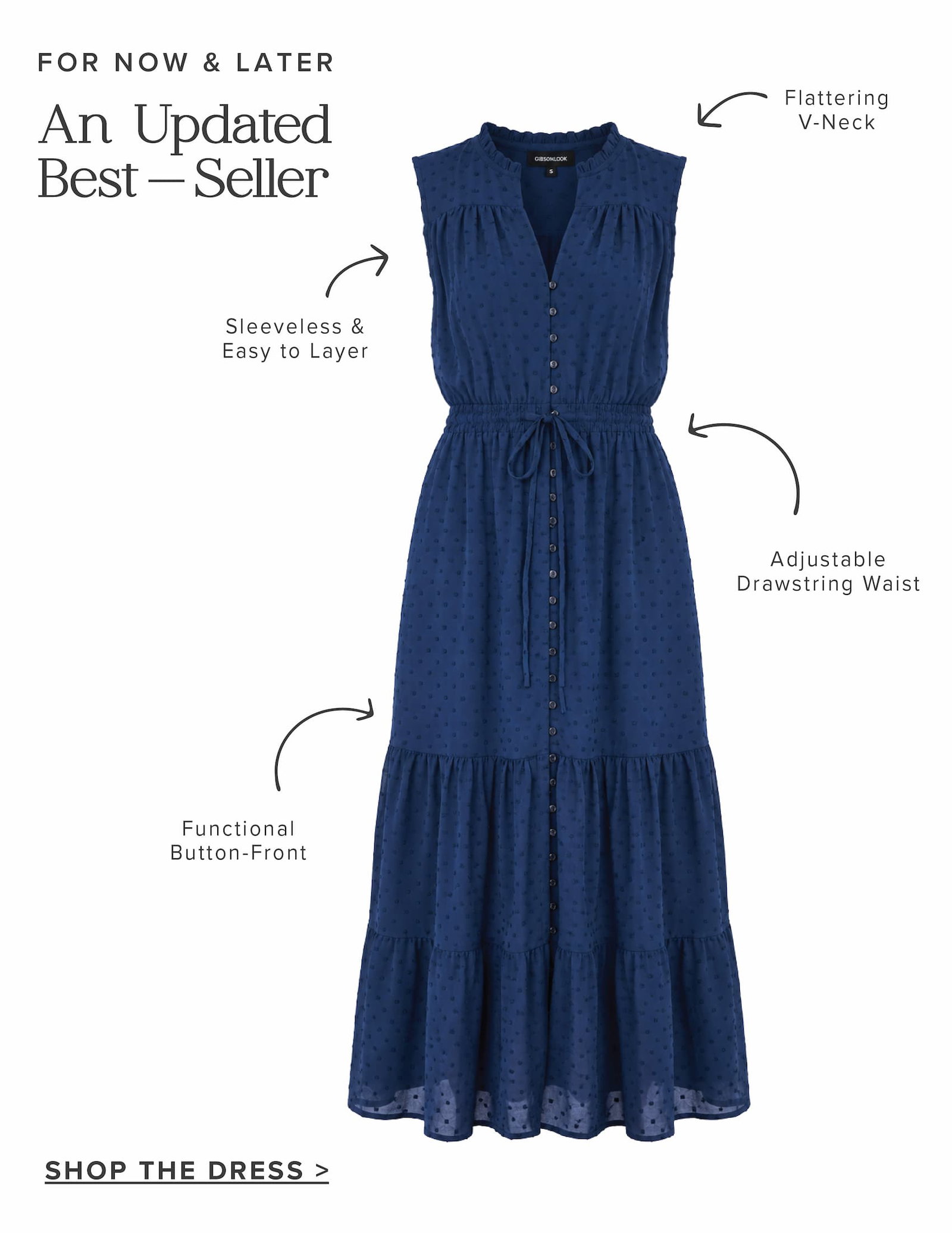 An updated best-sller - now sleeveless