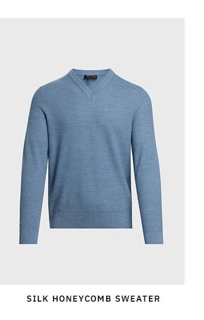 SILK HONEYCOMB SWEATER