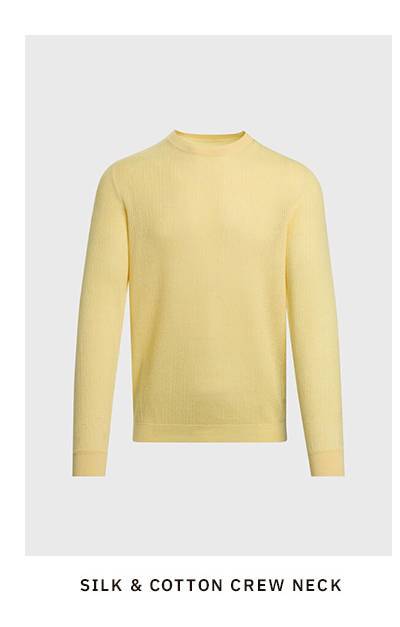 SILK & COTTON CREW NECK