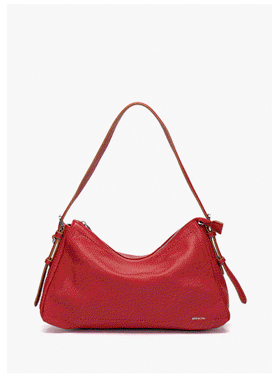 bolso de hombro rojo