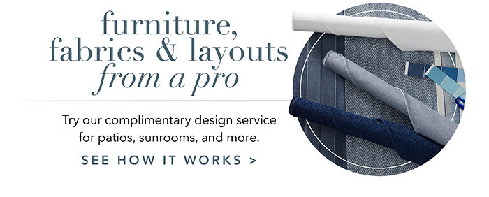 Furniture, fabrics & layouts from a pro | See how it works >