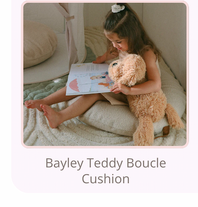 Shop Bayley Teddy Boucle Cushion