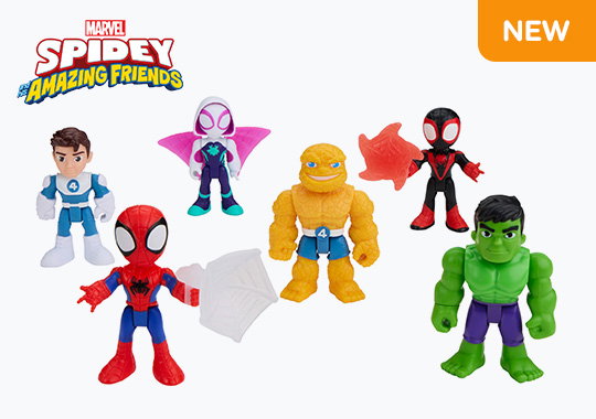 Marvel Spidey and his Amazing Friends Figures Fantastic Pals 6 Pack