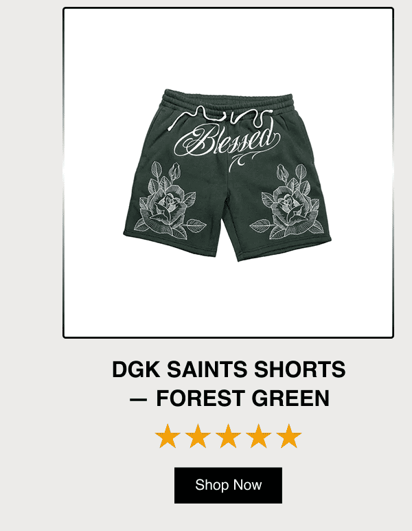DGK Saints Shorts - Forest Green