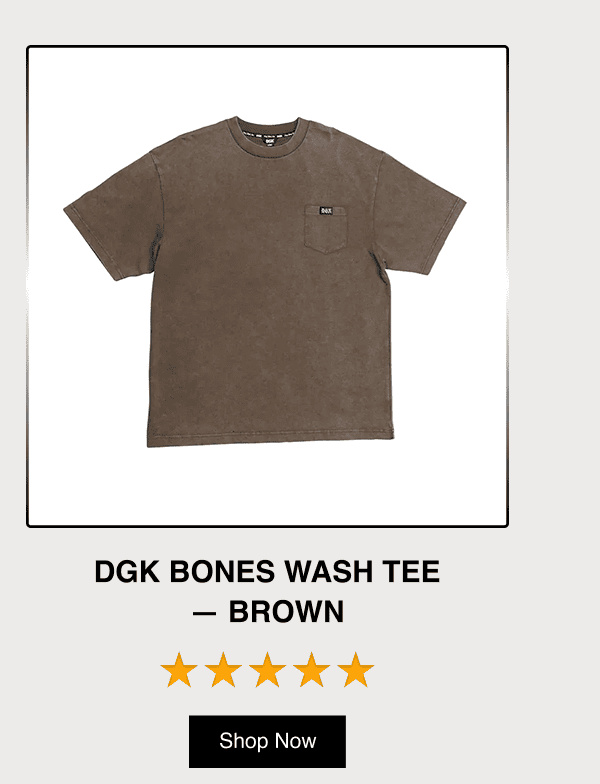 DGK Bones Wash Tee - Brown