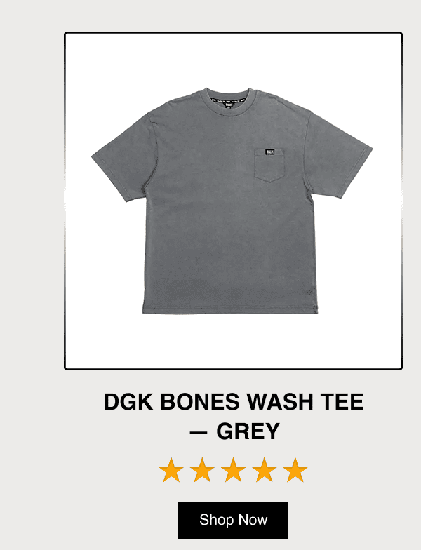 DGK Bones Wash Tee - Grey