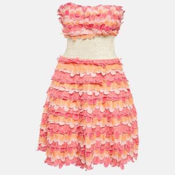 Pink Lurex Trim and Cotton Sca