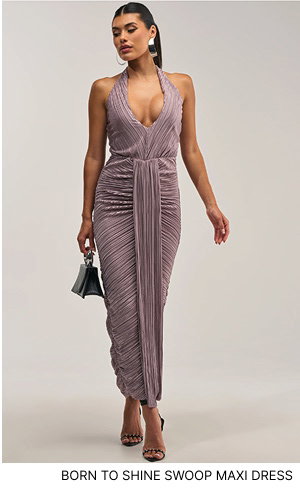 SARAH SLINKY DRESS IN MAUVE