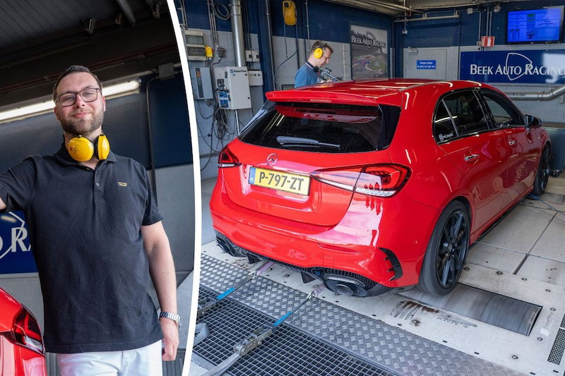 Duncan viel als een blok voor deze Mercedes A35 AMG: ‘Het geluid, daar ga ik nog iets aan doen'